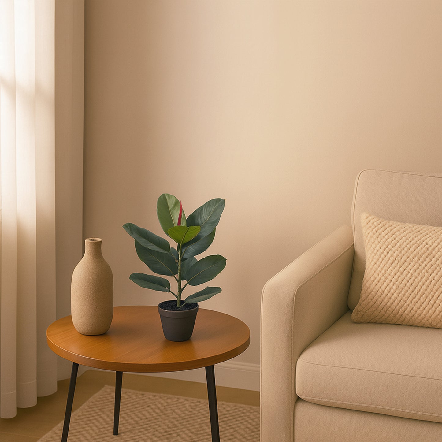 Urban Style Faux Real Ficus Elastica – Effortless Green Elegance
