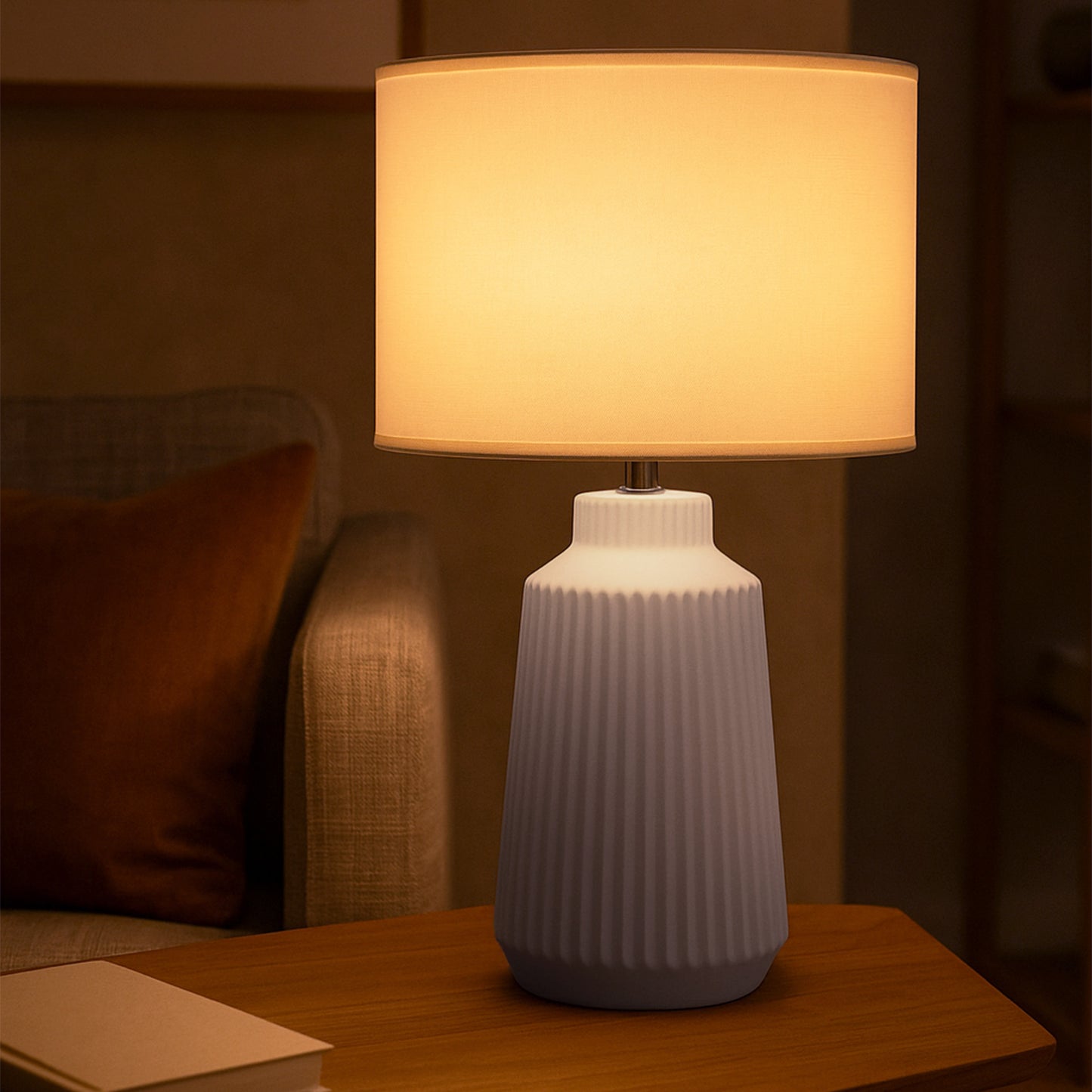 Urban Style Fiona Table Lamp Grey