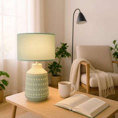 Urban Style Grace Table Lamp Green