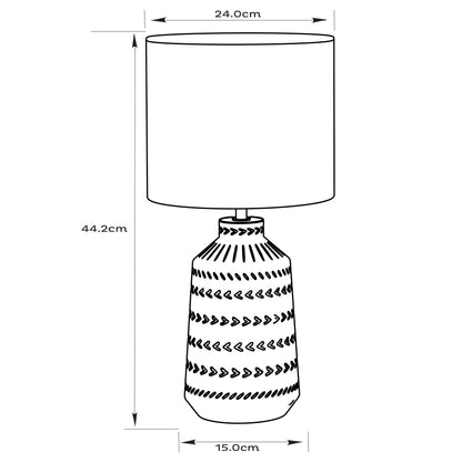 Urban Style Grace Table Lamp Grey