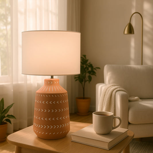 Urban Style Grace Table Lamp Terracotta