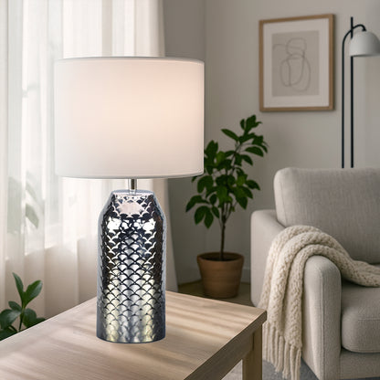 Urban Style Helen Table Lamp Silver