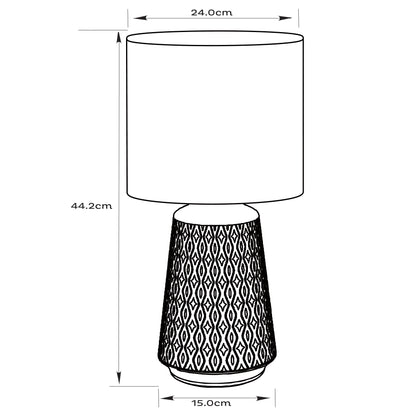 Urban Style Inga Table Lamp Terracotta