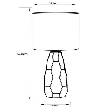 Urban Style Jane Table Lamp Black