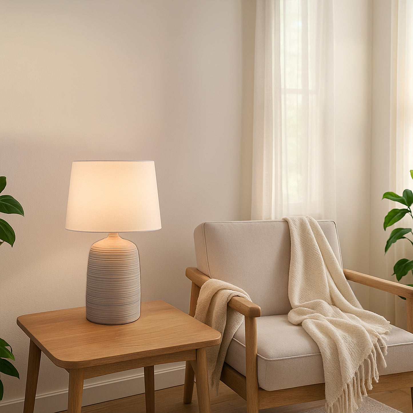 Urban Style Keira Table Lamp Taupe