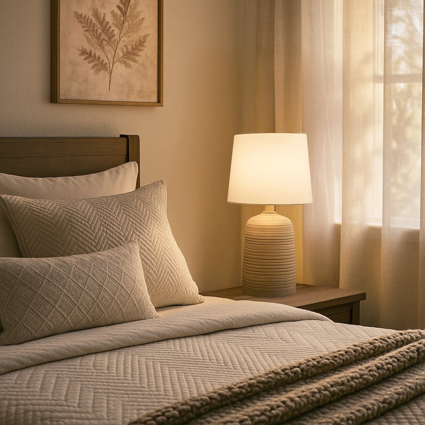 Urban Style Keira Table Lamp Taupe
