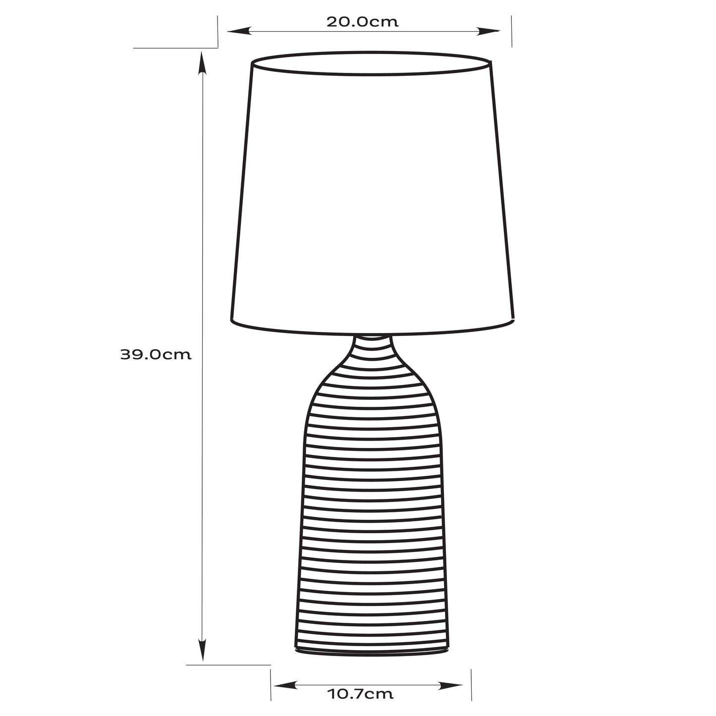 Urban Style Keira Table Lamp Taupe