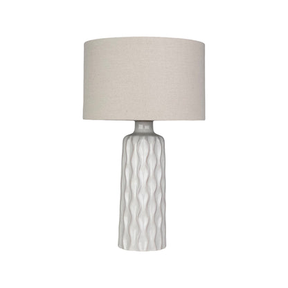 Urban Style Asterope Ceramic Table Lamp – Cream 59cm