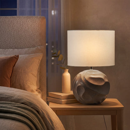 Urban Style Maia Ceramic Table Lamp – Slate