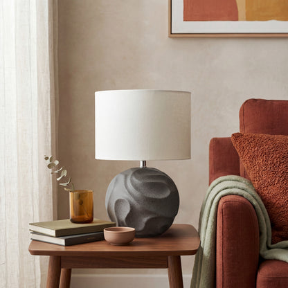 Urban Style Maia Ceramic Table Lamp – Slate