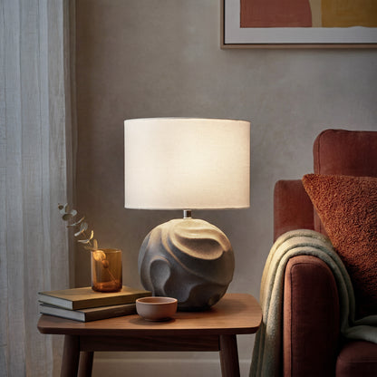 Urban Style Maia Ceramic Table Lamp – Slate
