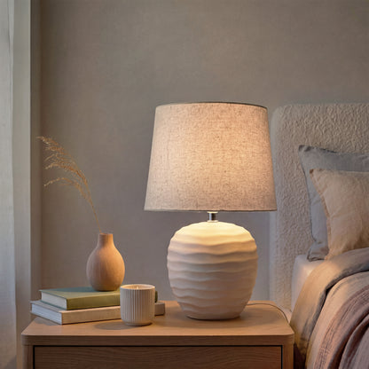 Urban Style Calaeno Ceramic Table Lamp – Cream