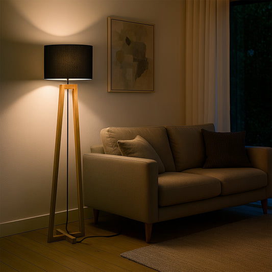 Urban Style Dana Floor Lamp Black