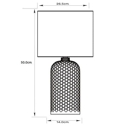 Urban Style Billie Table Lamp Grey