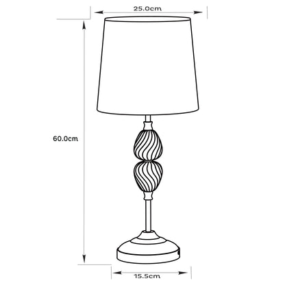Urban Style Edith Table Lamp Cream