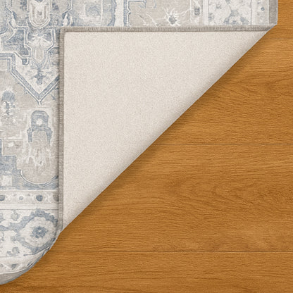 Urban Style Bazaar Printed Microfibre Rug – Blue | 160 x 240cm