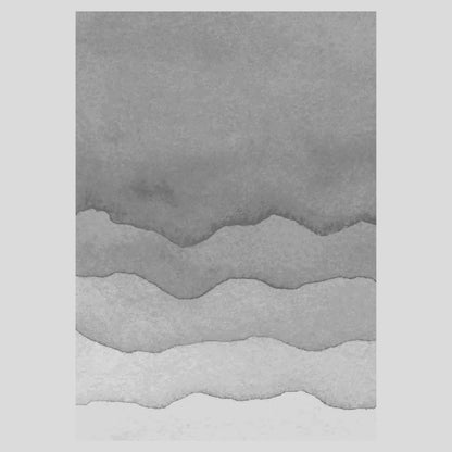 Urban Style Abstract Printed Microfibre Rug – Grey | 160 x 240cm