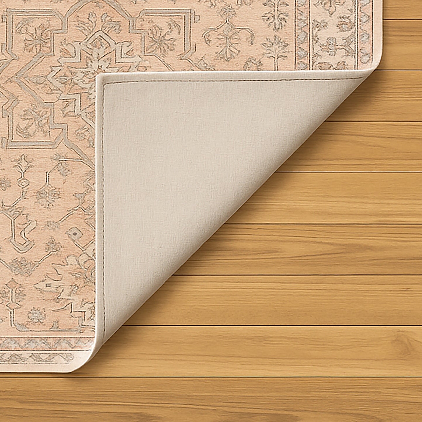 Urban Style Bazaar Printed Microfibre Rug – Peach | 160 x 240cm