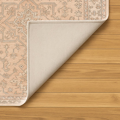 Urban Style Bazaar Printed Microfibre Rug – Peach | 160 x 240cm