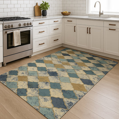 Urban Style Bazaar Printed Microfibre Rug – Turkish Tiles | 160x240cm