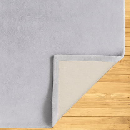 Urban Style Plush Rabbit Fur Rug – Silver | 240 x 340cm