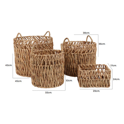 Alyssa Woven Basket Set of Four