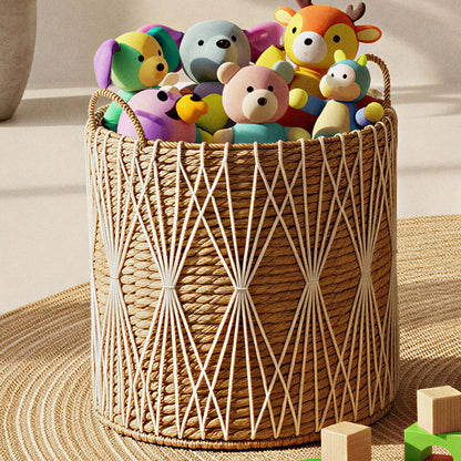 PRIMROSE Set of 3 Woven Baskets — Handcrafted Water Hyacinth Storage Décor