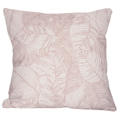 Urban Style Decorative Pink Leaves Lounge Cushion - 45 x 45cm