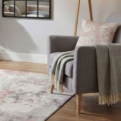 Urban Style Decorative Pink Leaves Lounge Cushion - 45 x 45cm