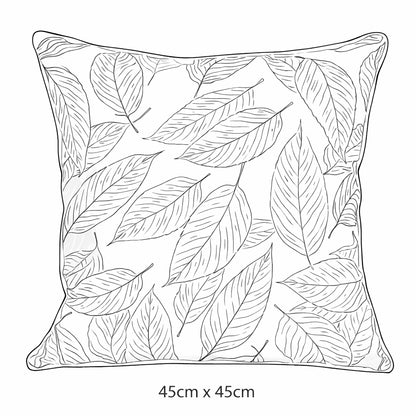 Urban Style Autumn Leaves Decorative Cushion – 45 x 45cm