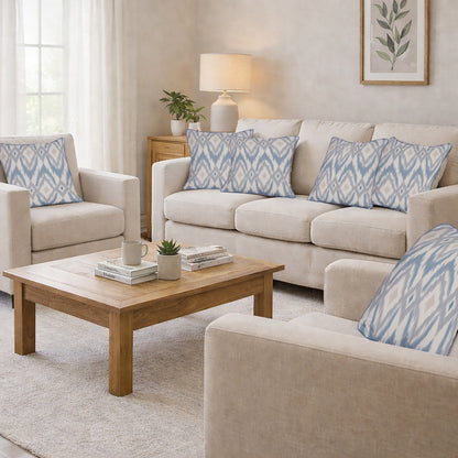 Urban Style Cushion - Blue Geo Diamond 45 x 45cm