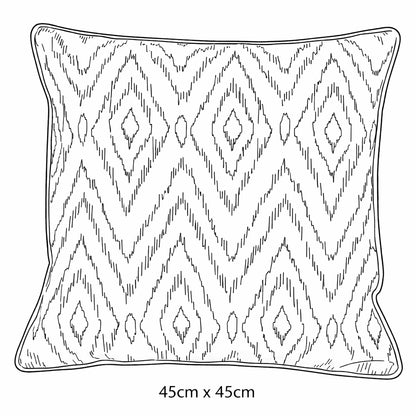 Urban Style Decorative Grey Diamond Lounge Cushion – 45 x 45cm
