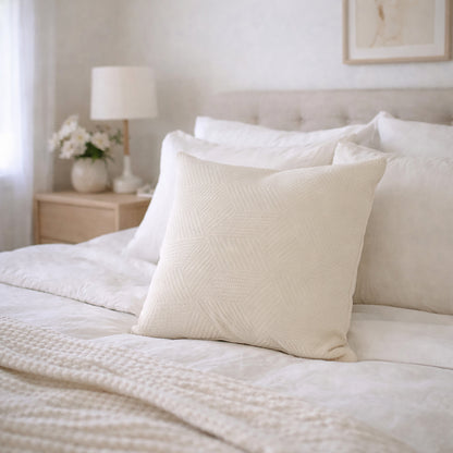 Urban Style Decorative Beige Lines Lounge Cushion – 45x45cm