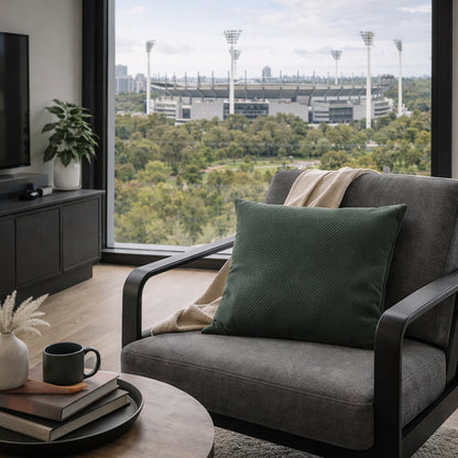 Urban Style Green Lines Decorative Cushion – 45x45cm