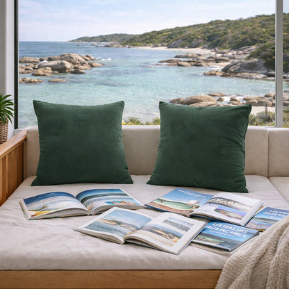 Urban Style Green Lines Decorative Cushion – 45x45cm