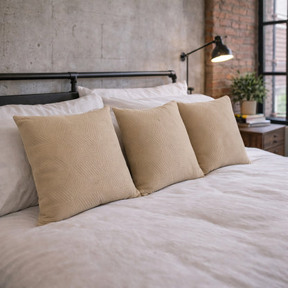 Urban Style Decorative Taupe Lines Lounge Cushion – 45x45cm