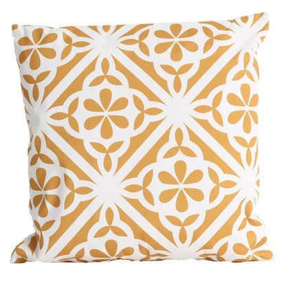 Urban Style Decorative Mustard Tiles Lounge Cushion – 45x45cm