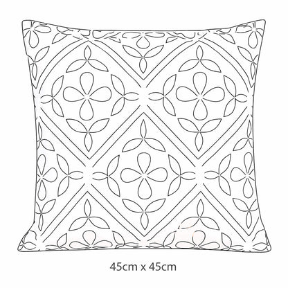 Urban Style Decorative Mustard Tiles Lounge Cushion – 45x45cm