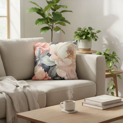 Urban Style Decorative Peony Lounge Cushion – 45x45cm
