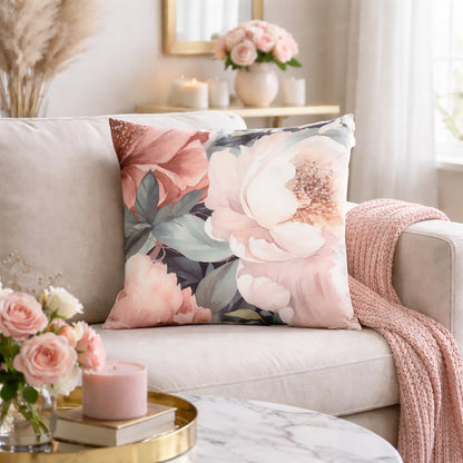 Urban Style Decorative Peony Lounge Cushion – 45x45cm