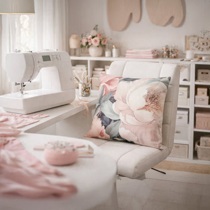 Urban Style Decorative Peony Lounge Cushion – 45x45cm