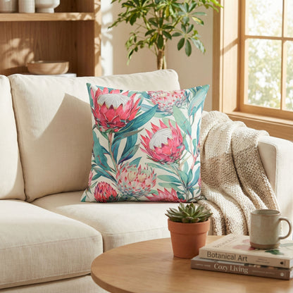 Urban Style Cushion – Bold Protea Print – 45x45cm