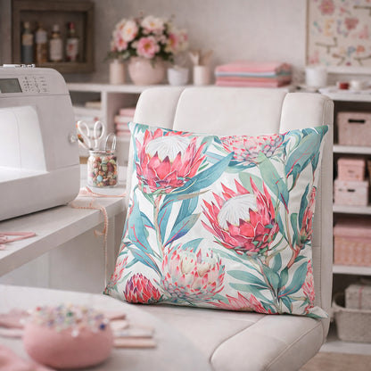 Urban Style Cushion – Bold Protea Print – 45x45cm