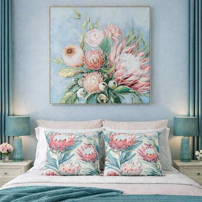 Urban Style Cushion – Bold Protea Print – 45x45cm