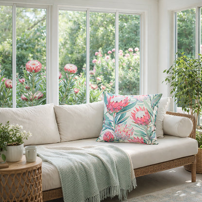 Urban Style Cushion – Bold Protea Print – 45x45cm
