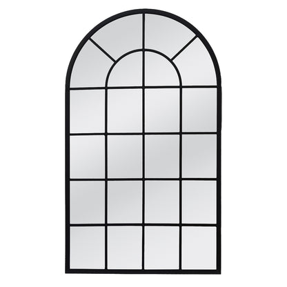 Urban Style Reflections Arch Mirror – Black | 80cm x 120cm