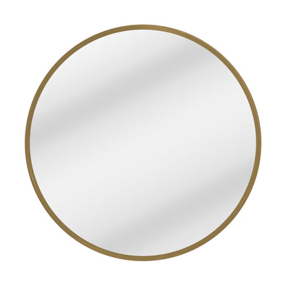 Urban Style Reflections Round Mirror – Gold | 80cm Diameter