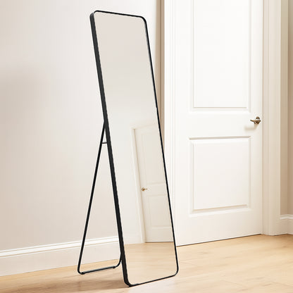 Urban Style Reflections Free Standing Mirror – Black | 150cm
