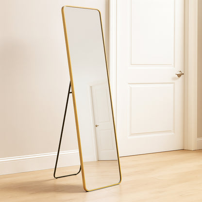 Urban Style Reflections Free Standing Mirror – Gold | 150cm