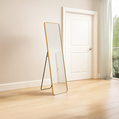 Urban Style Reflections Free Standing Mirror – Gold | 150cm